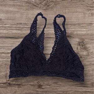 Hush Lace Bralette in Navy Black